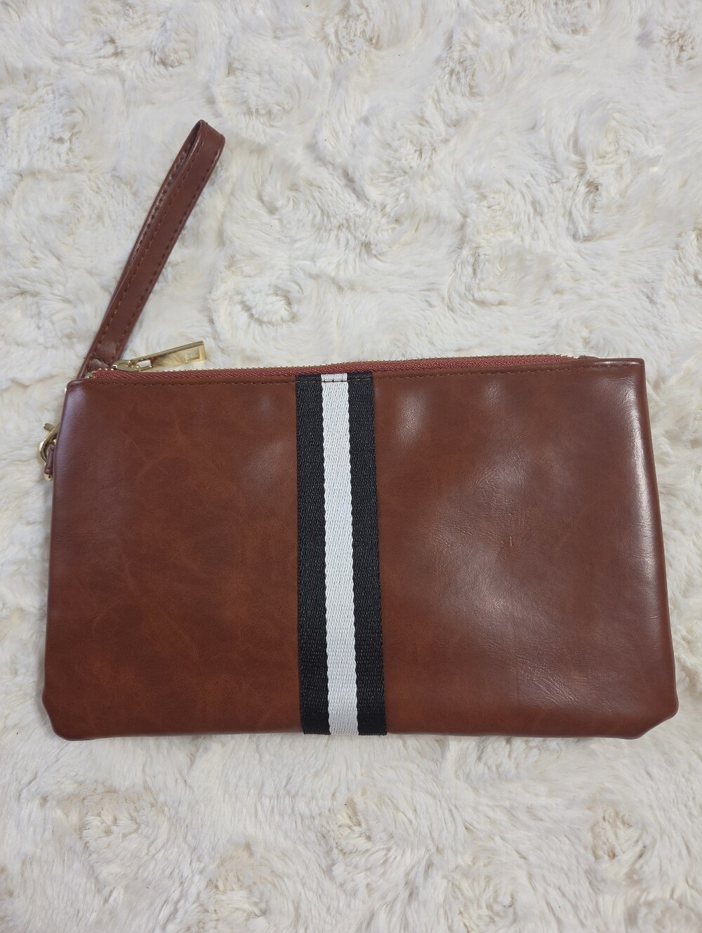 Funky Monkey - Faux Leather Wristlet Clutch